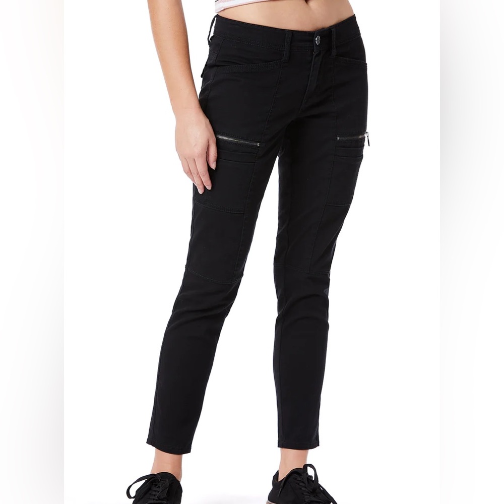 UNIONBAY Blaire Utility Zip Skinny Pant - Black - Size 0